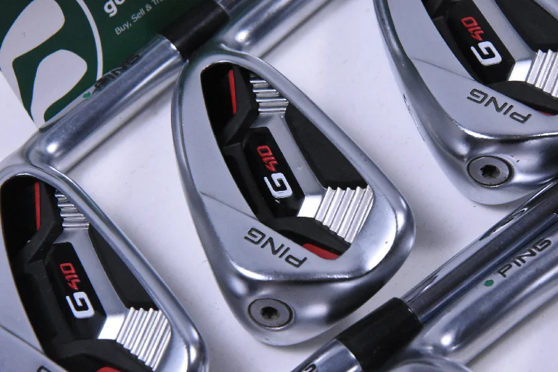 Goddess Outfit Ping G410 Irons / 5-PW+GW / Green Dot / Regular Flex Ping AWT 2.0 / No #8 Iron Goddess Outfit Ping G410 Irons / 5-PW+GW / Green Dot / Regular Flex Ping AWT 2.0 / No #8 Iron