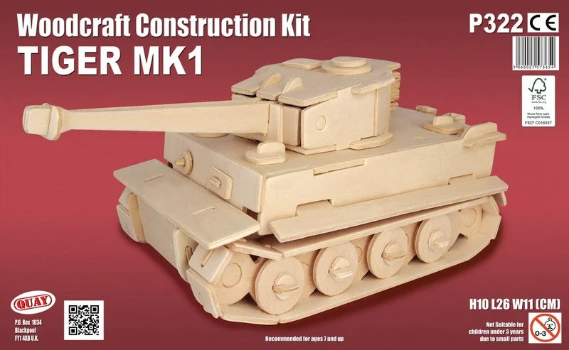 Elegant And Simple Tiger I Woodcraft Kit