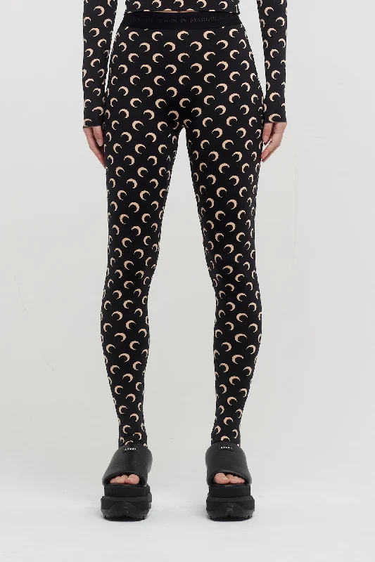 Street Charm Marine Serre Regenerated All Over Moon Jersey Leggings