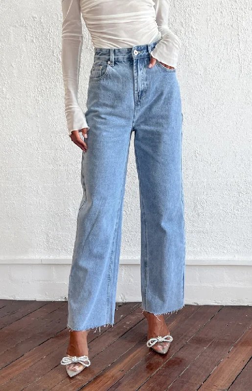 Youthful Ronnie Light Wash Denim Straight Leg Jeans
